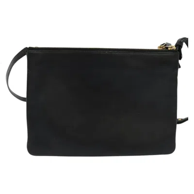 Pre-owned Celine Céline Trio Black Leather Shoulder Bag ()