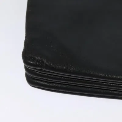 Pre-owned Celine Céline Trio Black Leather Shoulder Bag ()