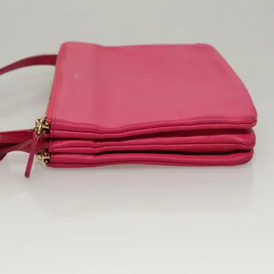 Pre-owned Celine Céline Trio Pink Leather Shoulder Bag ()