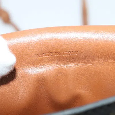 Pre-owned Celine Céline Triomphe Black Canvas Shoulder Bag ()