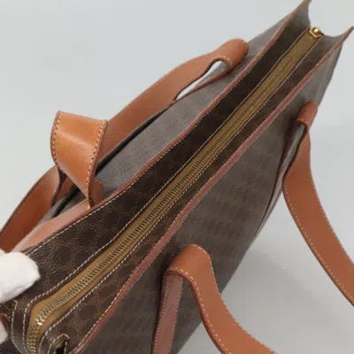 Pre-owned Celine Céline Triomphe Brown Canvas Shoulder Bag ()