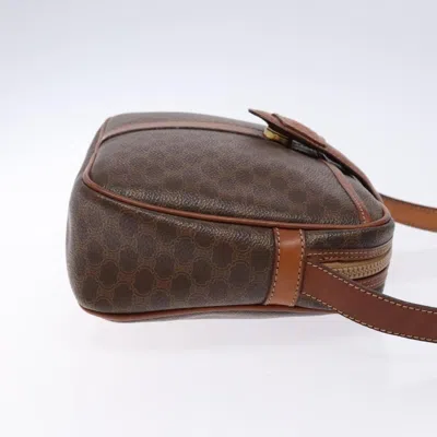Pre-owned Celine Céline Triomphe Vintage Brown Canvas Shoulder Bag ()
