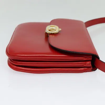 Pre-owned Celine Céline Vintage Red Leather Shoulder Bag ()