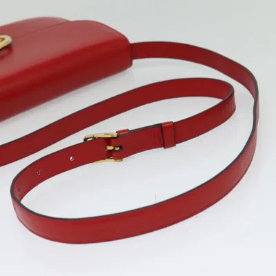 Pre-owned Celine Céline Vintage Red Leather Shoulder Bag ()