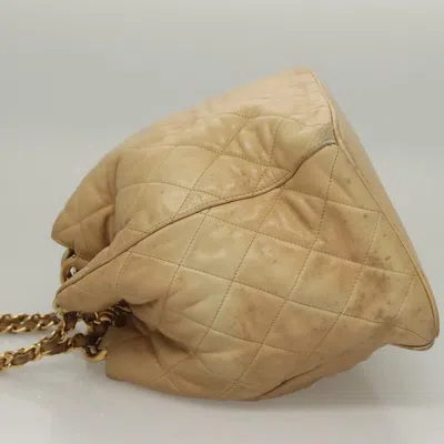 Pre-owned Chanel Beige Ceramic Shoulder Bag () In Sand