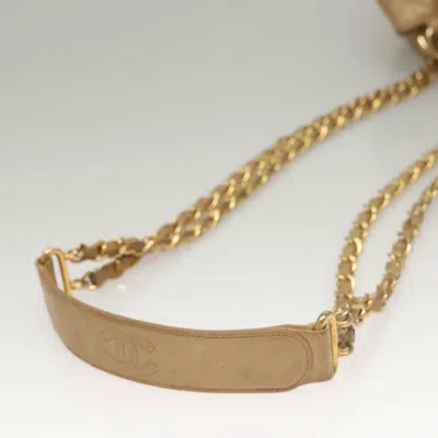 Pre-owned Chanel Beige Ceramic Shoulder Bag () In Sand