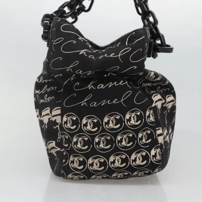 Pre-owned Chanel Black Canvas Tote Bag ()
