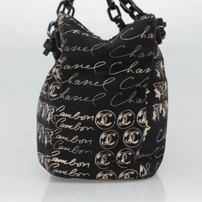 Pre-owned Chanel Black Canvas Tote Bag ()