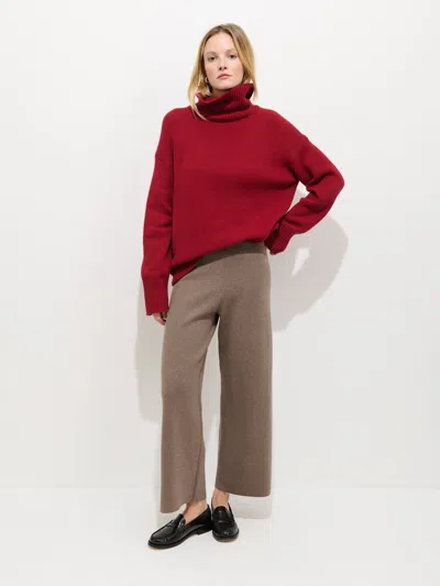 Alex Mill Olivia Sweater Pant In Cotton Cashmere In Brown