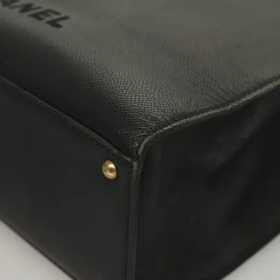 Pre-owned Chanel Black Leather Tote Bag ()