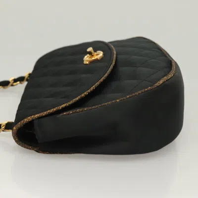 Pre-owned Chanel Black Silk Shoulder Bag ()