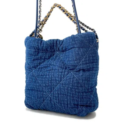 Pre-owned Chanel Blue Denim Handbag Shoulder Bag ()
