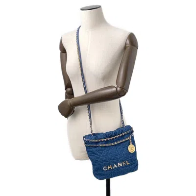 Pre-owned Chanel Blue Denim Handbag Shoulder Bag ()