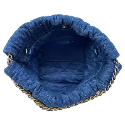 Pre-owned Chanel Blue Denim Handbag Shoulder Bag ()