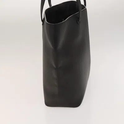 Pre-owned Chanel Cabas Black Leather Tote Bag ()