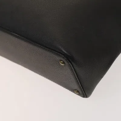 Pre-owned Chanel Cabas Black Leather Tote Bag ()