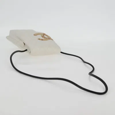 Pre-owned Chanel Cambon Line White Leather Shoulder Bag ()