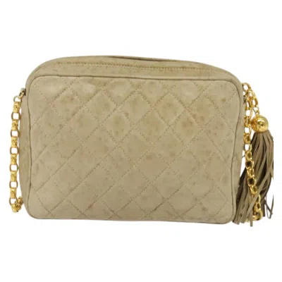 Pre-owned Chanel Camera Beige Leather Shoulder Bag () In Sand