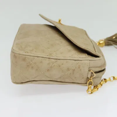Pre-owned Chanel Camera Beige Leather Shoulder Bag () In Sand