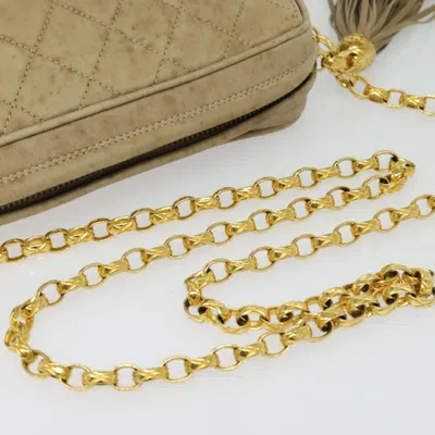 Pre-owned Chanel Camera Beige Leather Shoulder Bag () In Sand