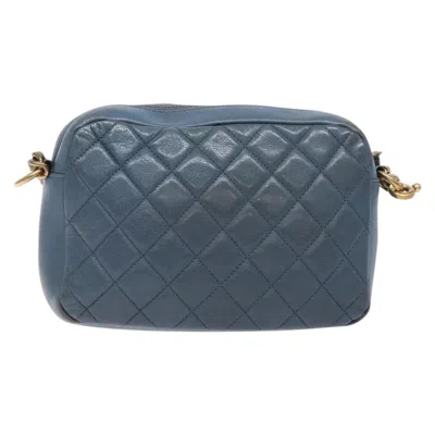 Pre-owned Chanel Camera Blue Leather Shoulder Bag ()
