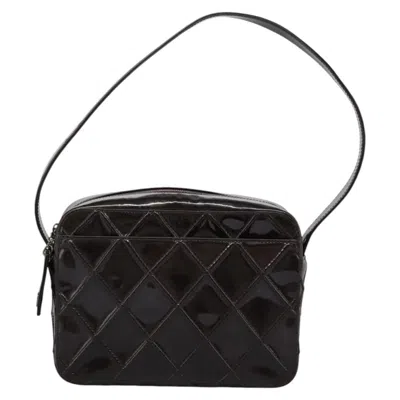 Pre-owned Chanel Camera Brown Patent Leather Shoulder Bag ()