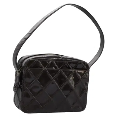 Pre-owned Chanel Camera Brown Patent Leather Shoulder Bag ()