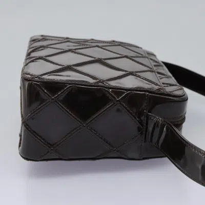 Pre-owned Chanel Camera Brown Patent Leather Shoulder Bag ()