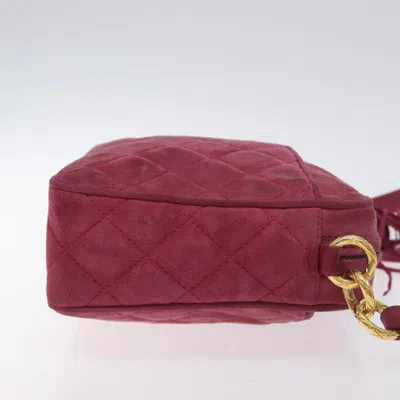 Pre-owned Chanel Camera Pink Suede Shoulder Bag ()