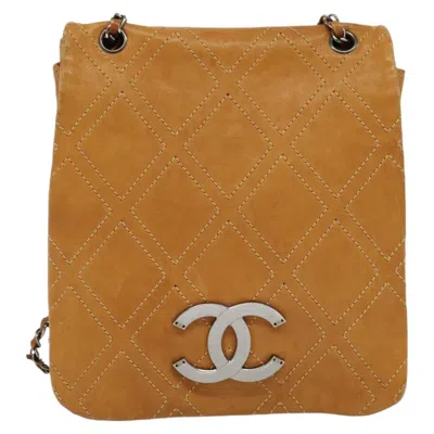 Pre-owned Chanel Cc Brown Leather Shoulder Bag ()