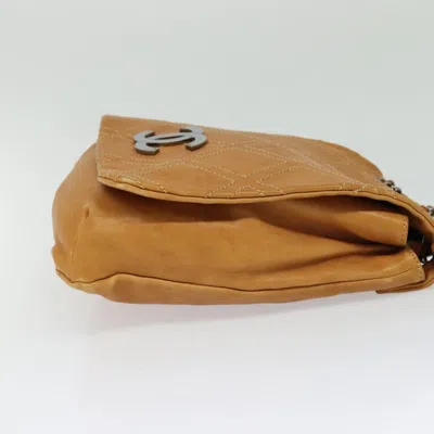 Pre-owned Chanel Cc Brown Leather Shoulder Bag ()