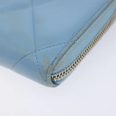 Pre-owned Chanel 19 Blue Leather Wallet  ()