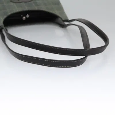 Pre-owned Chanel Chocolate Bar Blue Canvas Shoulder Bag ()