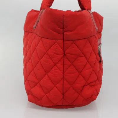 Pre-owned Chanel Coco Cocoon Red Nylon Tote Bag ()