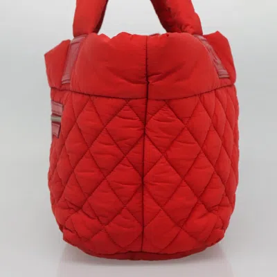 Pre-owned Chanel Coco Cocoon Red Nylon Tote Bag ()