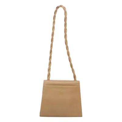Pre-owned Chanel Coco Mark Beige Leather Shoulder Bag () In Sand