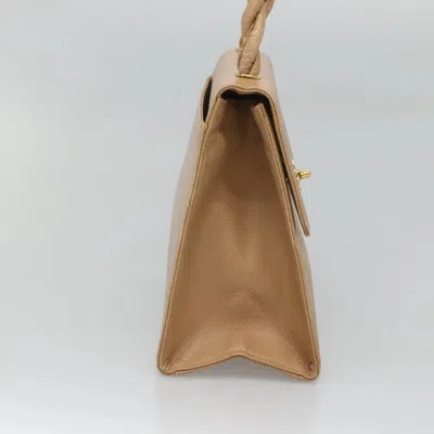 Pre-owned Chanel Coco Mark Beige Leather Shoulder Bag () In Sand