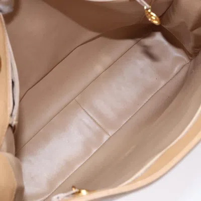 Pre-owned Chanel Coco Mark Beige Leather Tote Bag () In Sand