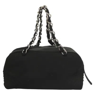 Pre-owned Chanel Coco Mark Black Cotton Tote Bag ()