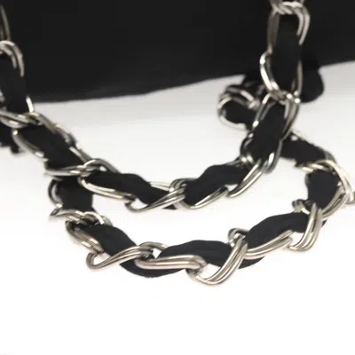 Pre-owned Chanel Coco Mark Black Cotton Tote Bag ()