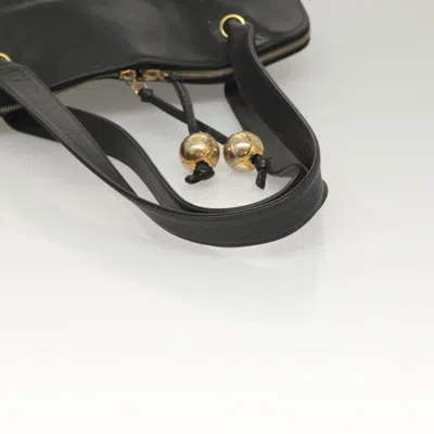 Pre-owned Chanel Coco Mark Black Leather Tote Bag ()