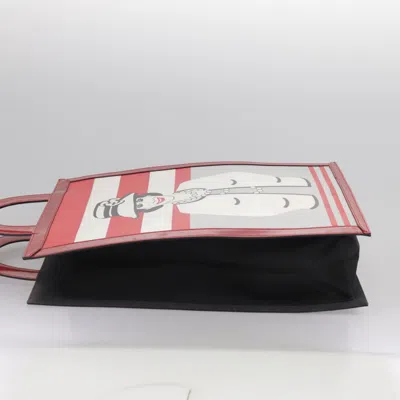 Pre-owned Chanel Coco Mark Red Leather Tote Bag ()