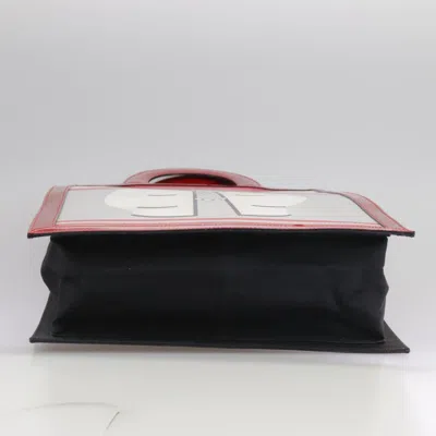 Pre-owned Chanel Coco Mark Red Leather Tote Bag ()