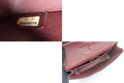 Pre-owned Chanel Double Flap Black Leather Shoulder Bag ()