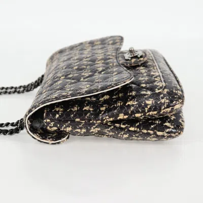 Pre-owned Chanel Flap Bag Black Leather Shoulder Bag ()