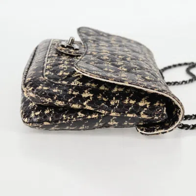 Pre-owned Chanel Flap Bag Black Leather Shoulder Bag ()