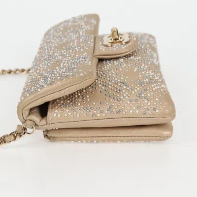 Pre-owned Chanel Flap Bag Gold Leather Shoulder Bag ()