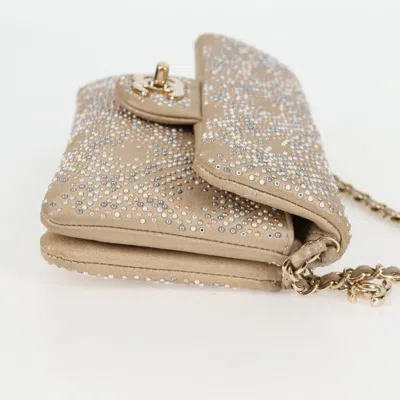 Pre-owned Chanel Flap Bag Gold Leather Shoulder Bag ()