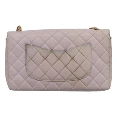 Pre-owned Chanel Flap Bag Purple Nylon Shoulder Bag ()