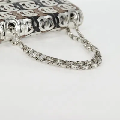 Pre-owned Chanel Flap Bag Silver Leather Shoulder Bag ()